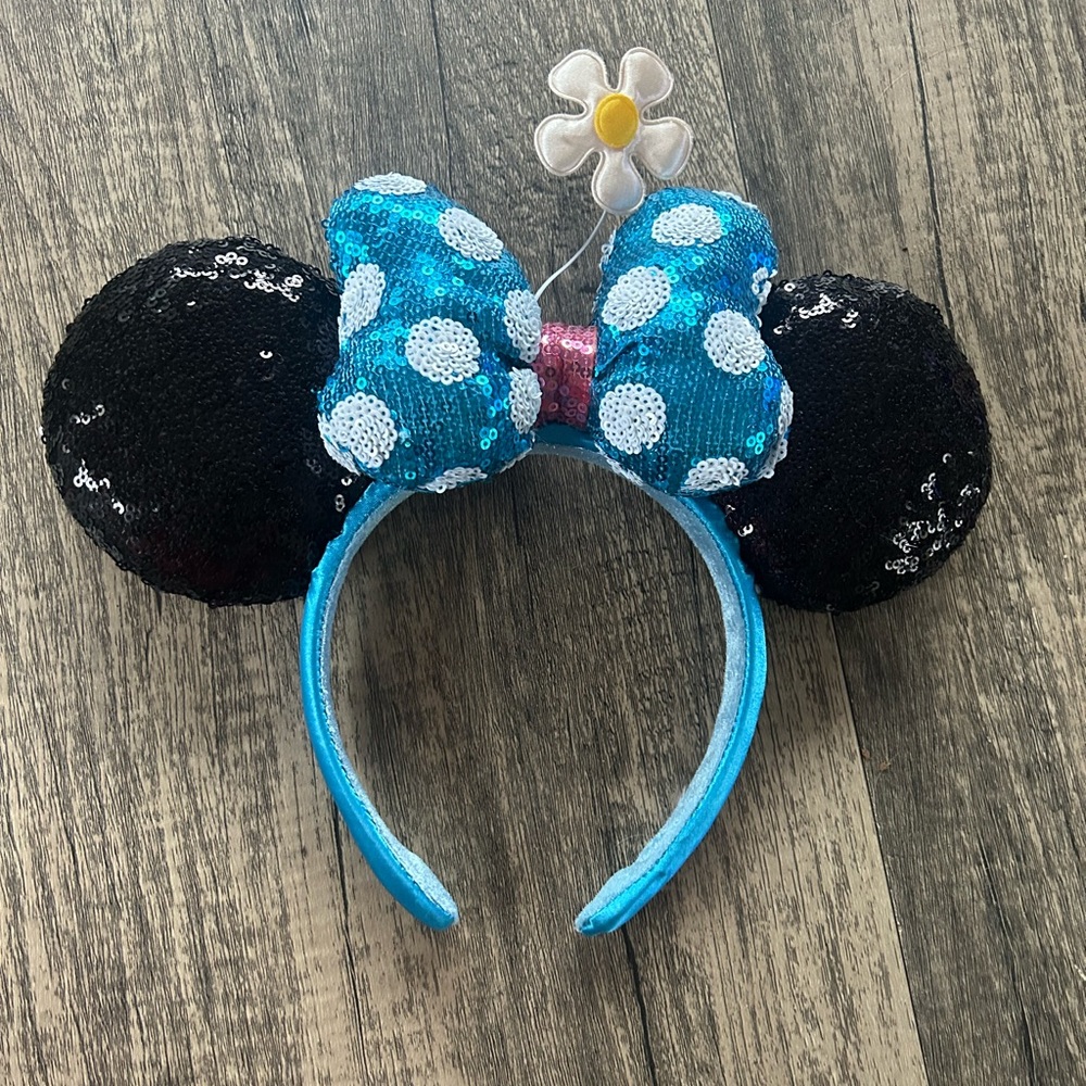 Blue Vintage Style Minnie Ears